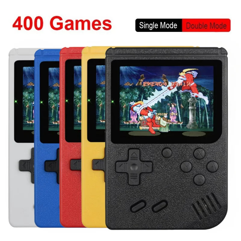 Zaarafy™ 400-in-1 Retro Handheld Game Console – 3.0" Color LCD, 8-Bit Portable Game Player