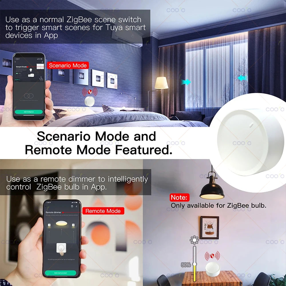 Zaarafy™ Tuya Smart ZigBee Wireless Knob Switch
