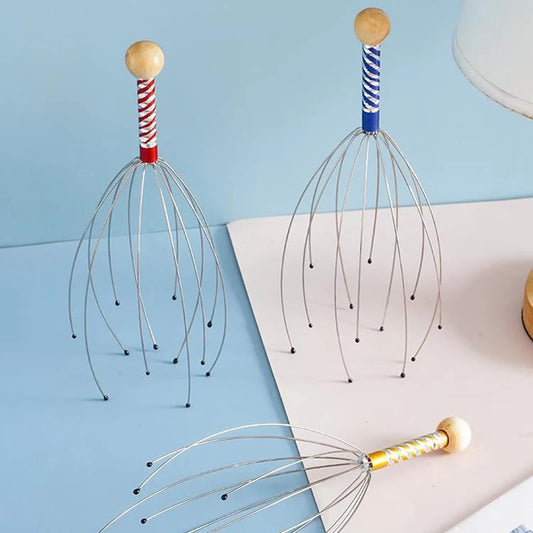 Zaarafy™ Octopus Head Massager – Stainless Steel Scalp Scratcher, Brain Massage Claw