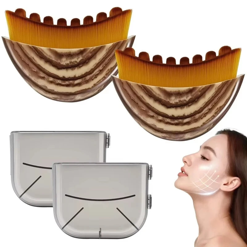 Zaarafy™ Lymphatic Contour Face Brush – Drainage Massager for Face & Chin Sculpting