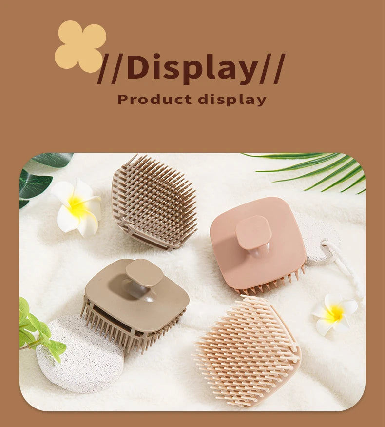 Zaarafy™ Silicone Scalp Massage Shampoo Brush – Deep Clean Hair Washing Tool