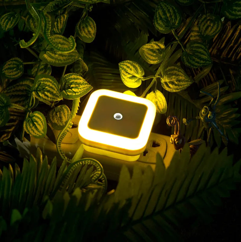Zaarafy™ LED Plug-In Night Light – Auto Light Sensor, 360° Glow, EU/US Plug