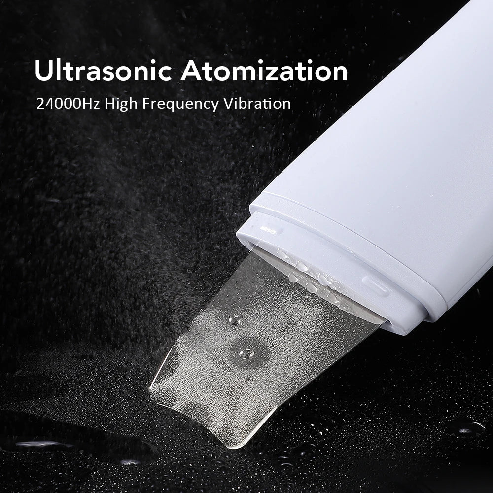 Zaarafy™ Ultrasonic Skin Scrubber Spatula – 4-Mode Ion Deep Facial Cleansing & Lifting Device