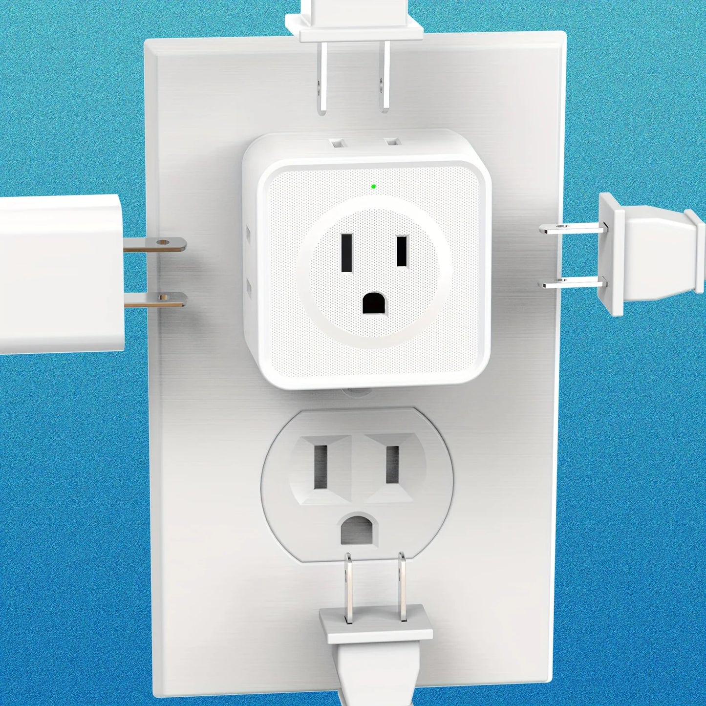 Zaarafy™ 5-Way Wall Outlet Extender – Multi Plug Splitter for Travel, Home & Office