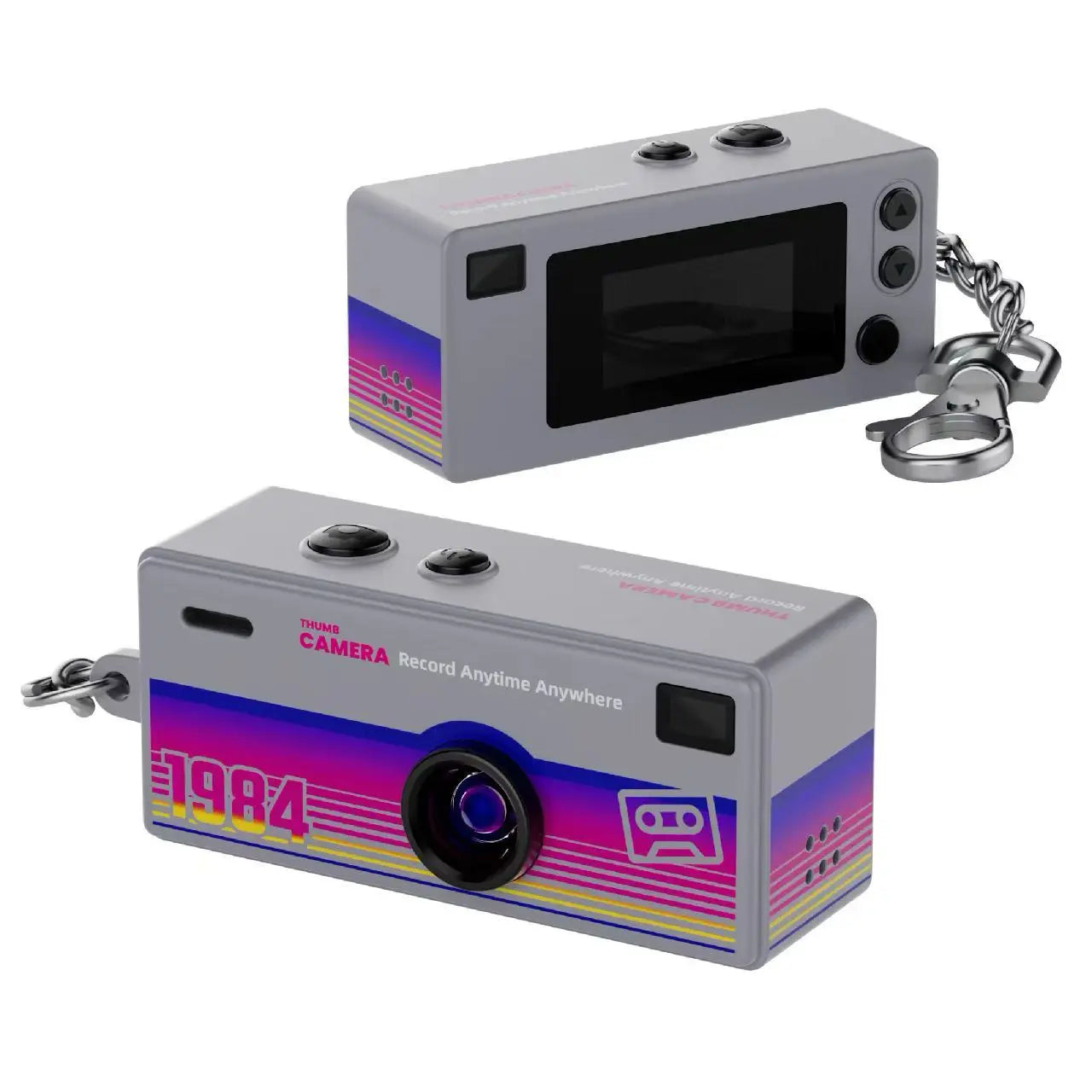 Zaarafy™ Magecam Mini Keychain Camera – 1080P HD, Flash, Retro Design, Memory Card Support