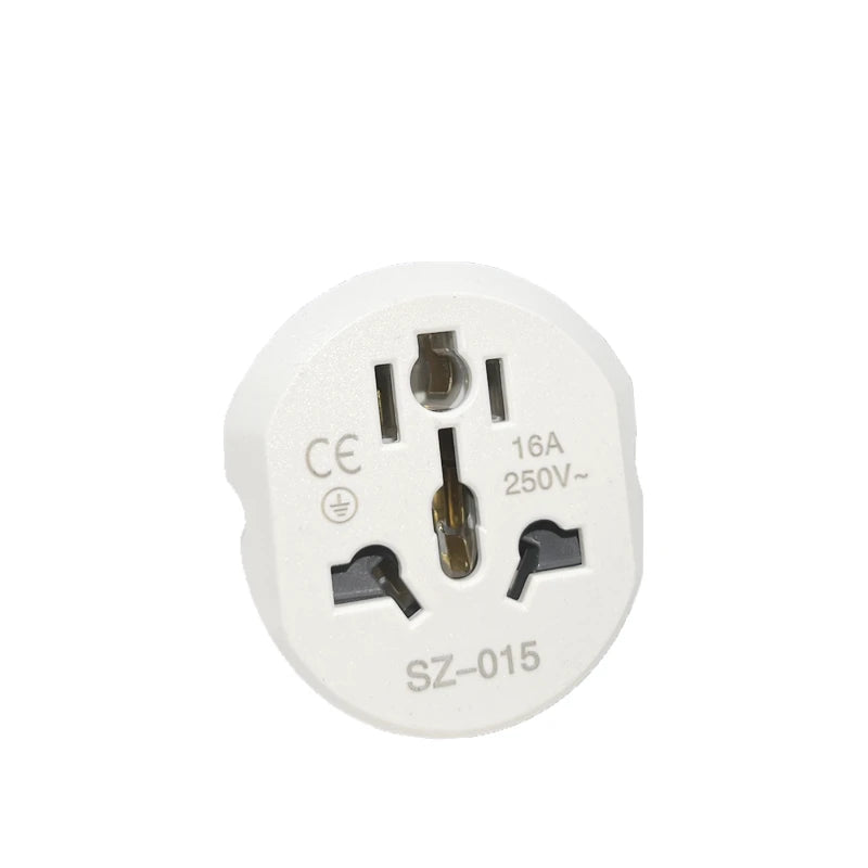Zaarafy™ EU/Korea Plug Adapter – AU/US/UK/CN to EU/KR, 16A 250V Travel Converter