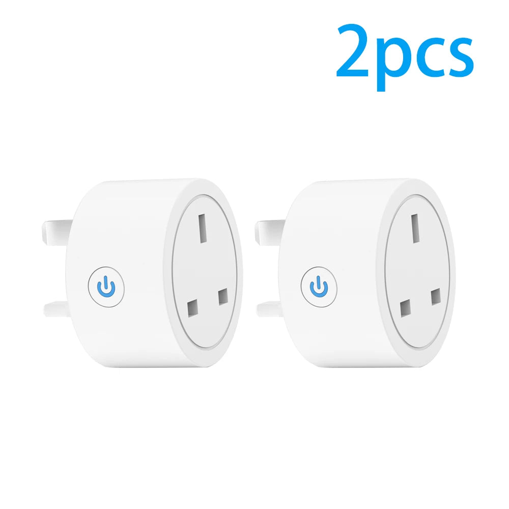 Zaarafy™ Tuya 20A Smart Socket UK Plug – WiFi, Alexa Voice Control, Energy Monitor & Timer