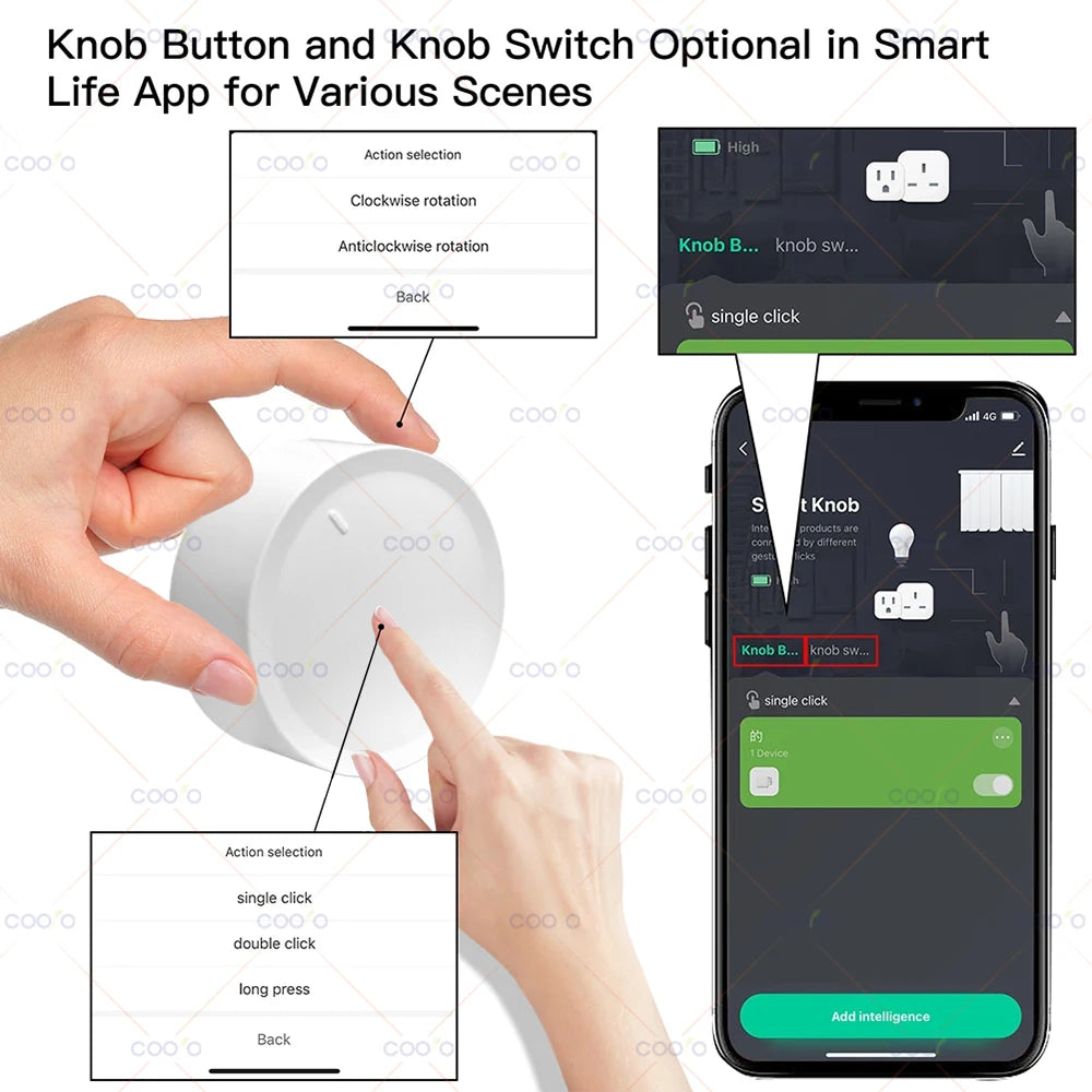 Zaarafy™ Tuya Smart ZigBee Wireless Knob Switch