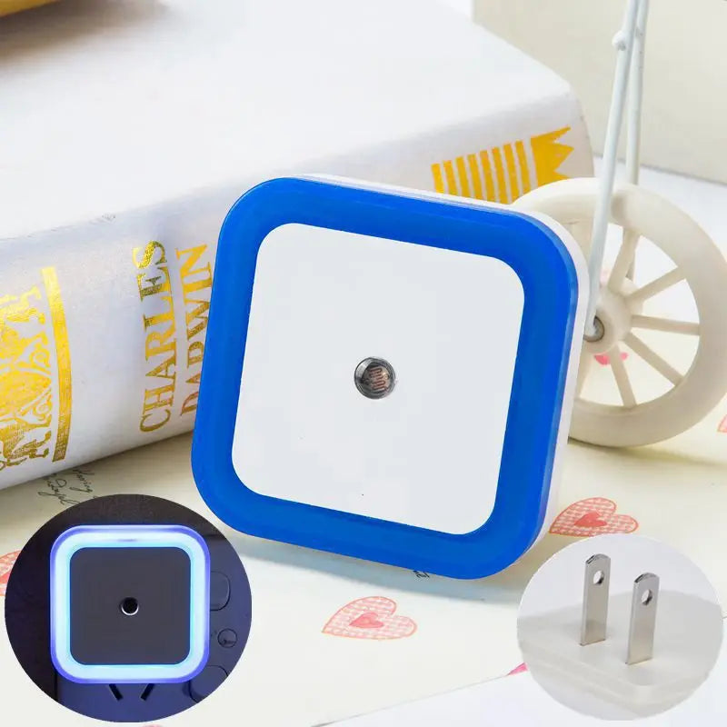 Zaarafy™ LED Plug-In Night Light – Auto Light Sensor, 360° Glow, EU/US Plug