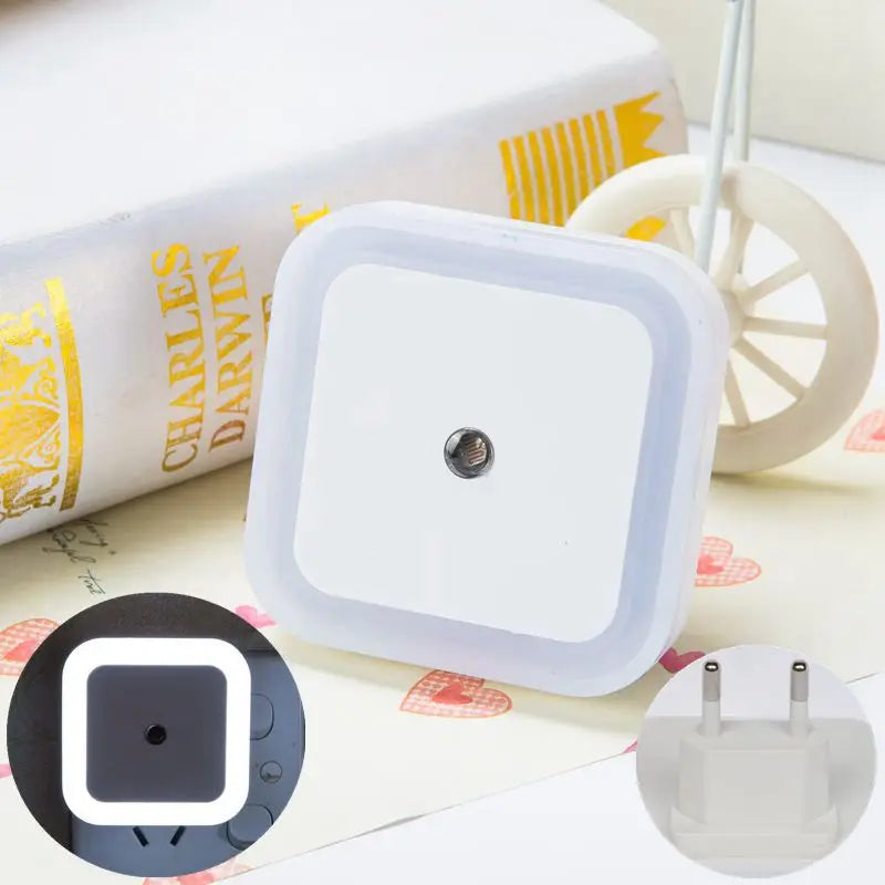 Zaarafy™ LED Plug-In Night Light – Auto Light Sensor, 360° Glow, EU/US Plug