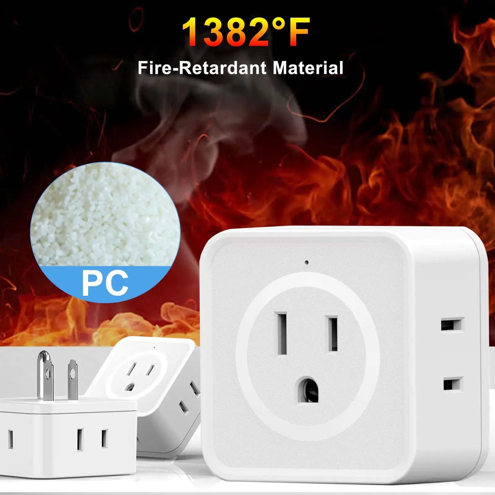 Zaarafy™ 5-Way Wall Outlet Extender – Multi Plug Splitter for Travel, Home & Office