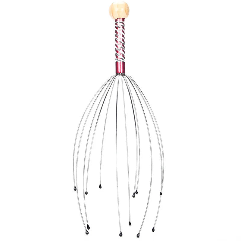 Zaarafy™ Octopus Head Massager – Stainless Steel Scalp Scratcher, Brain Massage Claw