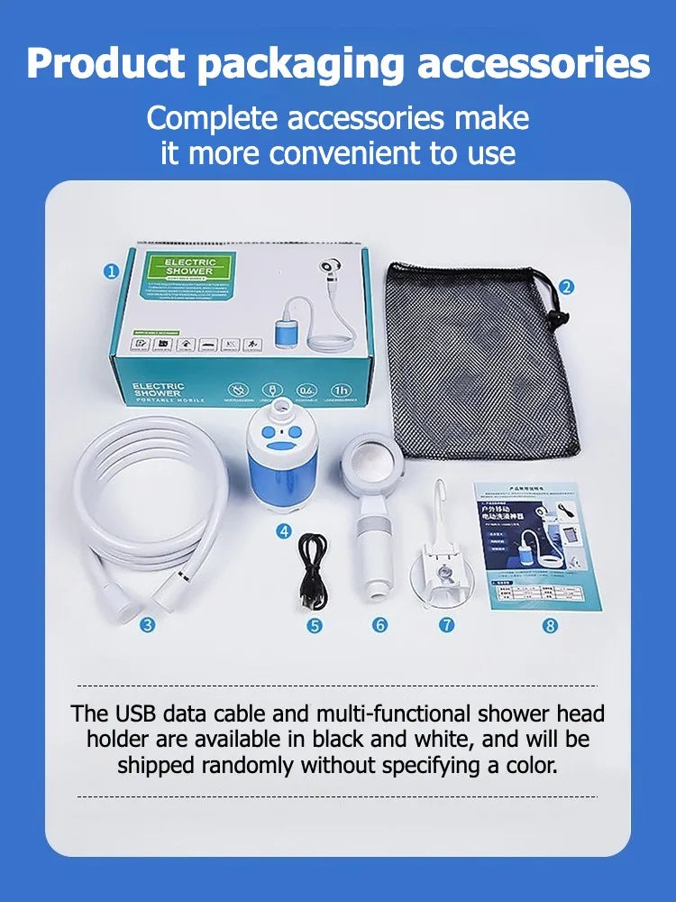 Zaarafy™ HydroBlast Smart Digital Camping Shower Pump (USB Rechargeable)