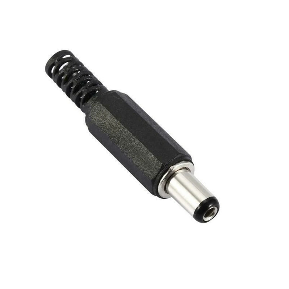 Zaarafy™ DC Power Connector Set – 5 Pairs 2.1mm x 5.5mm Male & Female Jack, 12V Panel Mount