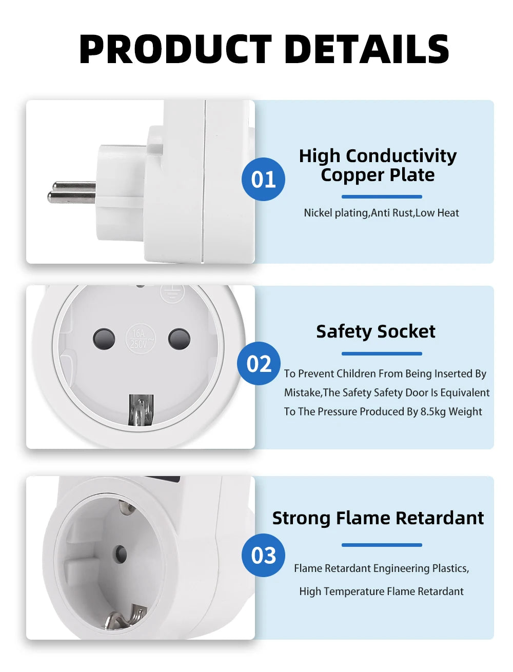 Zaarafy™ Automatic Voltage Protector Socket – 220V 16A Adjustable Surge Protector EU Plug for Refrigerator