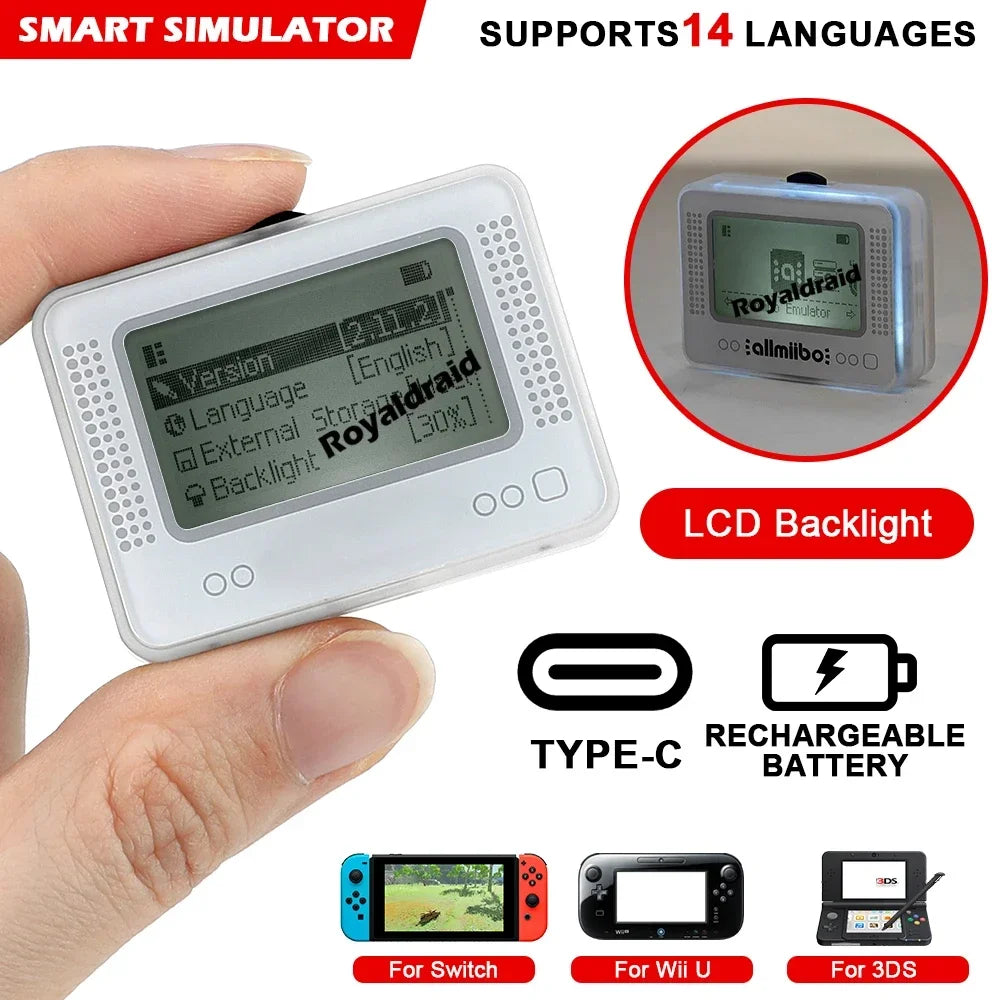 Zaarafy™ Amiibo NFC Card Emulator – Infinite Card Swipe Game Simulator for Nintendo Switch, 3DS & Wii U