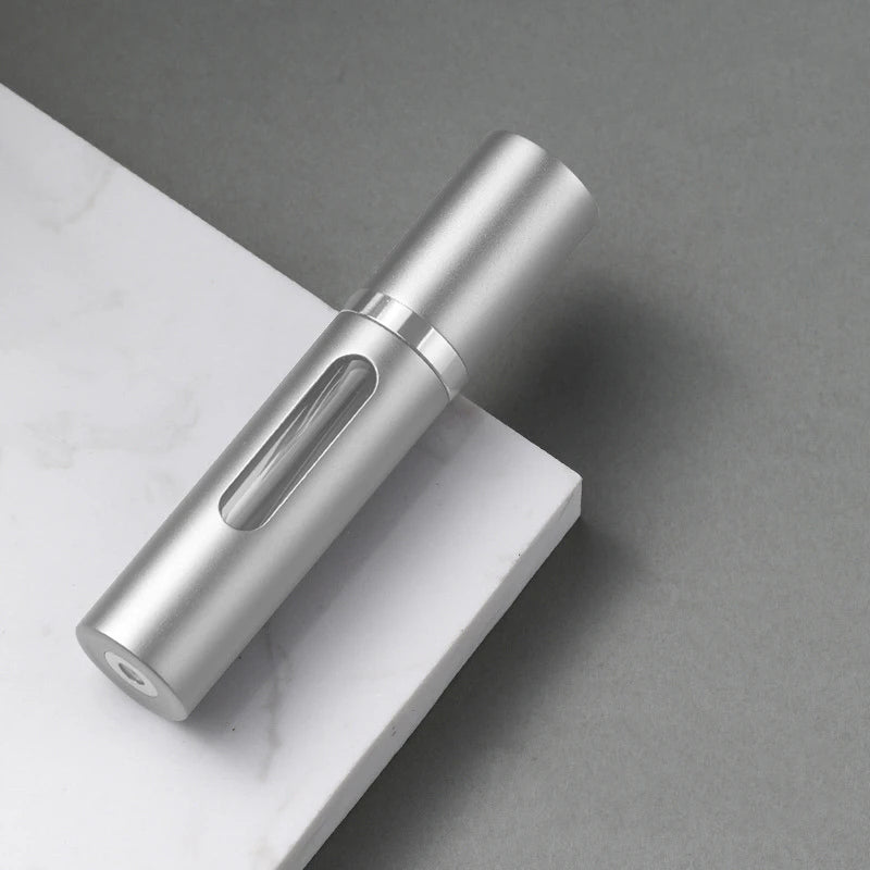 Zaarafy™ 5ml Refillable Glass Perfume Spray Bottle – Nano Mist, Aluminum Shell, Travel Size