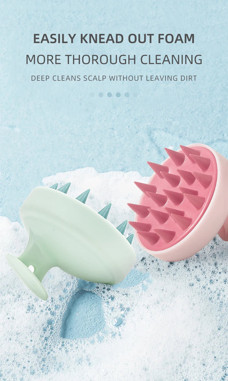 Zaarafy™ Silicone Scalp Hair Massager Brush – Spa Shampoo Comb, Deep Cleansing & Relaxation