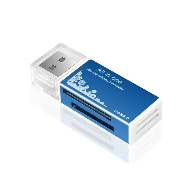 Zaarafy™ USB Card Reader – Multi-Port SD/TF Card & USB Flash Drive Adapter, USB 2.0 & 3.0