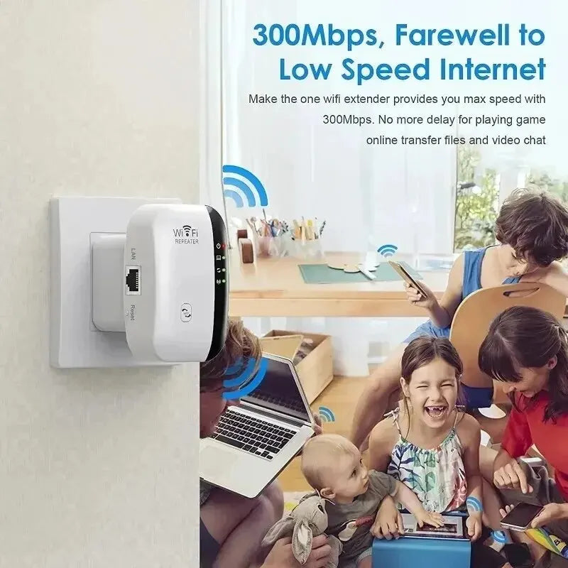 Zaarafy™ WiFi Extender Signal Booster – Wireless Network Repeater & AP for Home Broadband