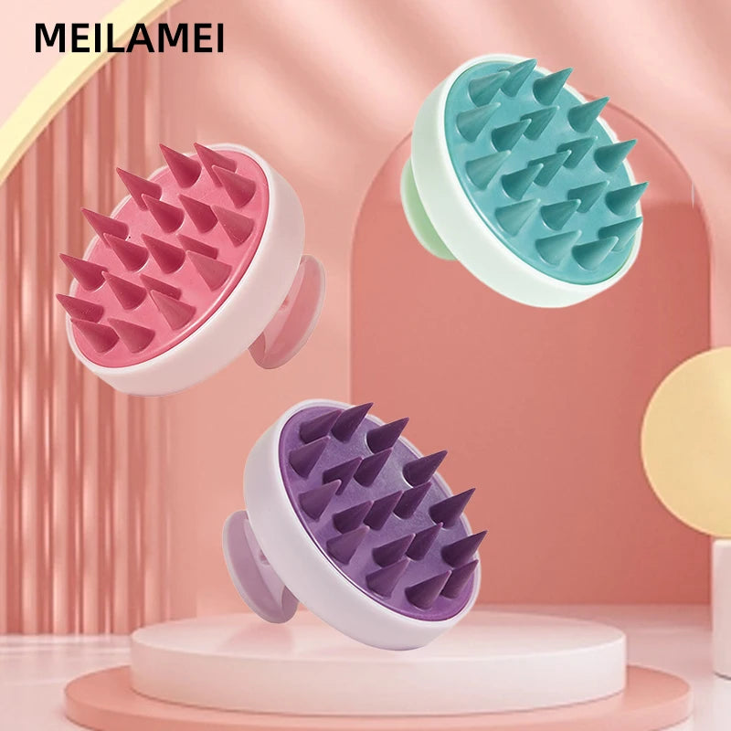Zaarafy™ Silicone Scalp Hair Massager Brush – Spa Shampoo Comb, Deep Cleansing & Relaxation