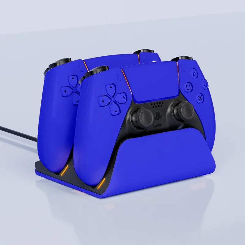 Zaarafy™ PS5 Dual Controller Fast Charging Dock – Wireless Gamepad Charger Stand