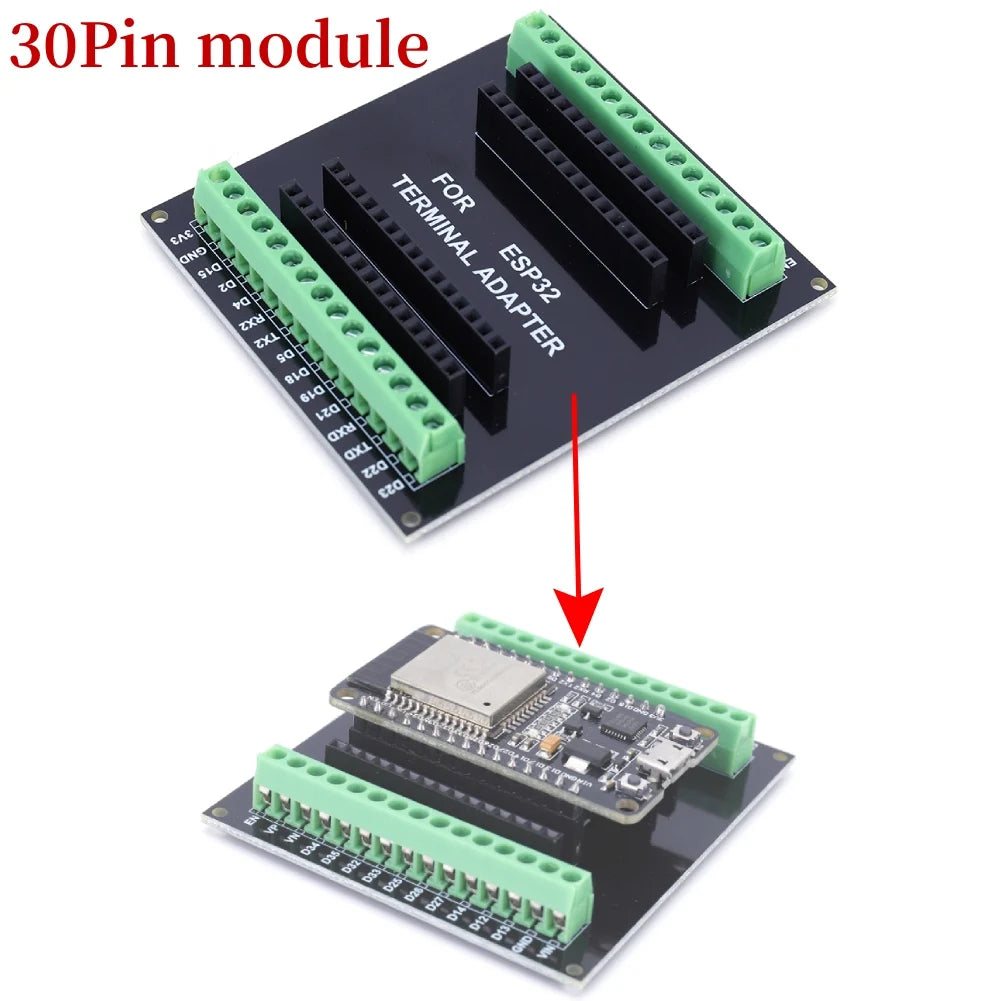 Zaarafy™ ESP32 32S WiFi & Bluetooth Development Board – Dual Core, Ultra-Low Power, 30Pin Smart Home Module