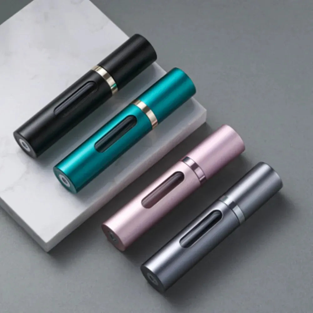 Zaarafy™ 5ml Refillable Glass Perfume Spray Bottle – Nano Mist, Aluminum Shell, Travel Size