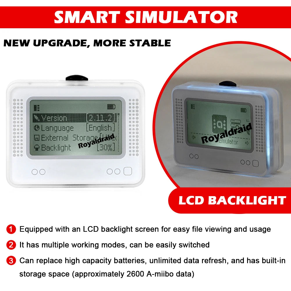 Zaarafy™ Amiibo NFC Card Emulator – Infinite Card Swipe Game Simulator for Nintendo Switch, 3DS & Wii U