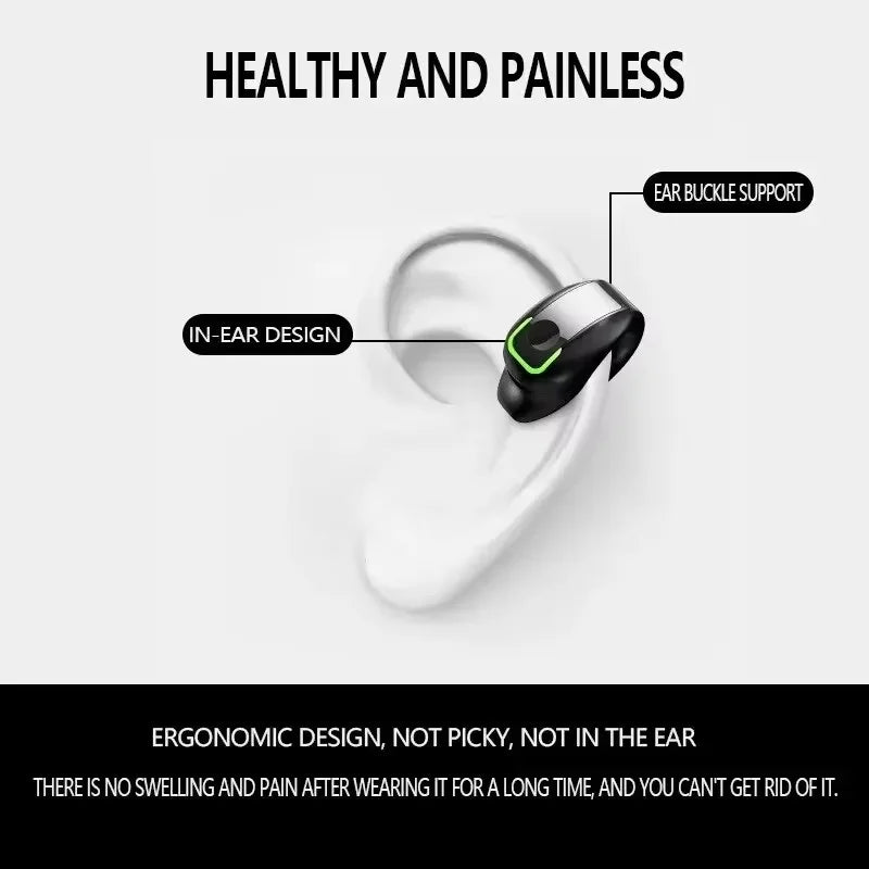 Zaarafy™ Bone Conduction Clip-On Bluetooth Earphone – Monaural Wireless Business Headset