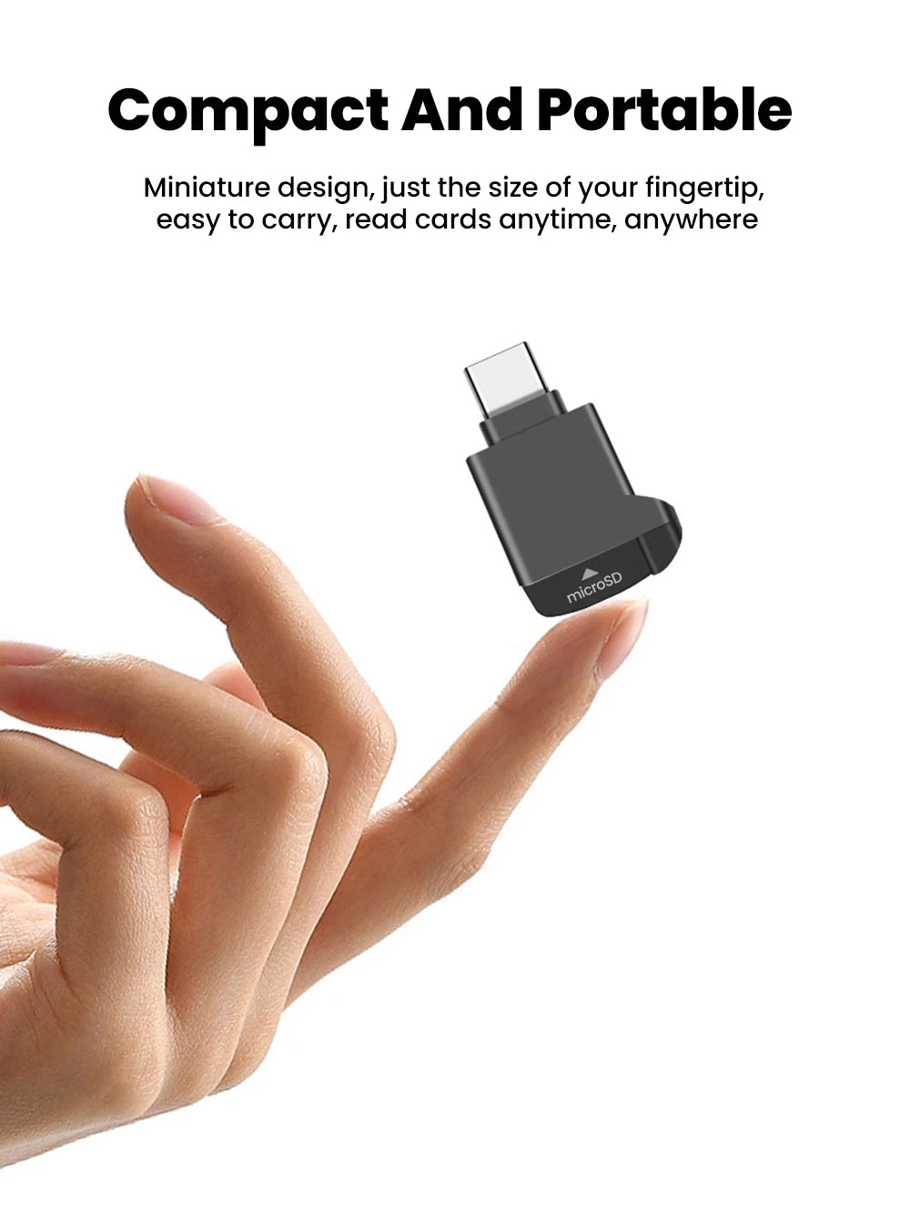 Zaarafy™ Mini Type-C TF Card Reader for iPhone 16/17 & Android