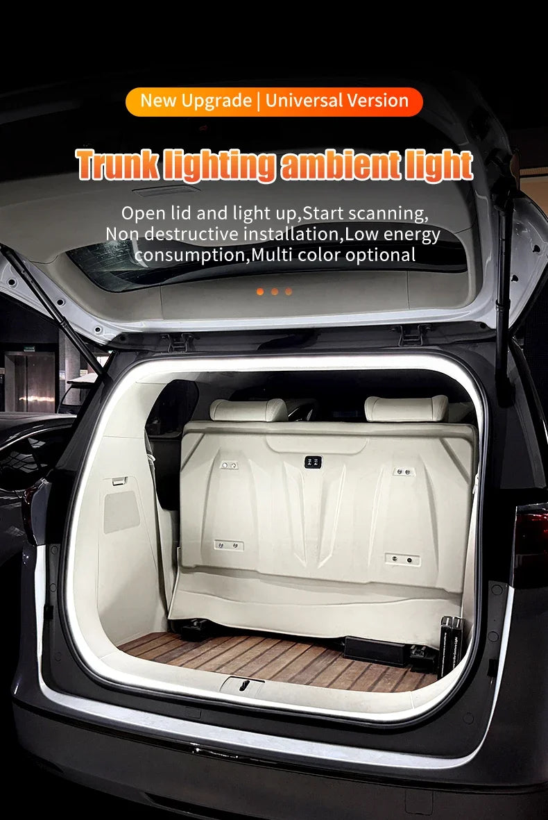 Zaarafy™ Car Tailgate Ambient LED Light Strip – High Brightness, Auto Sensing, Wiring-Free