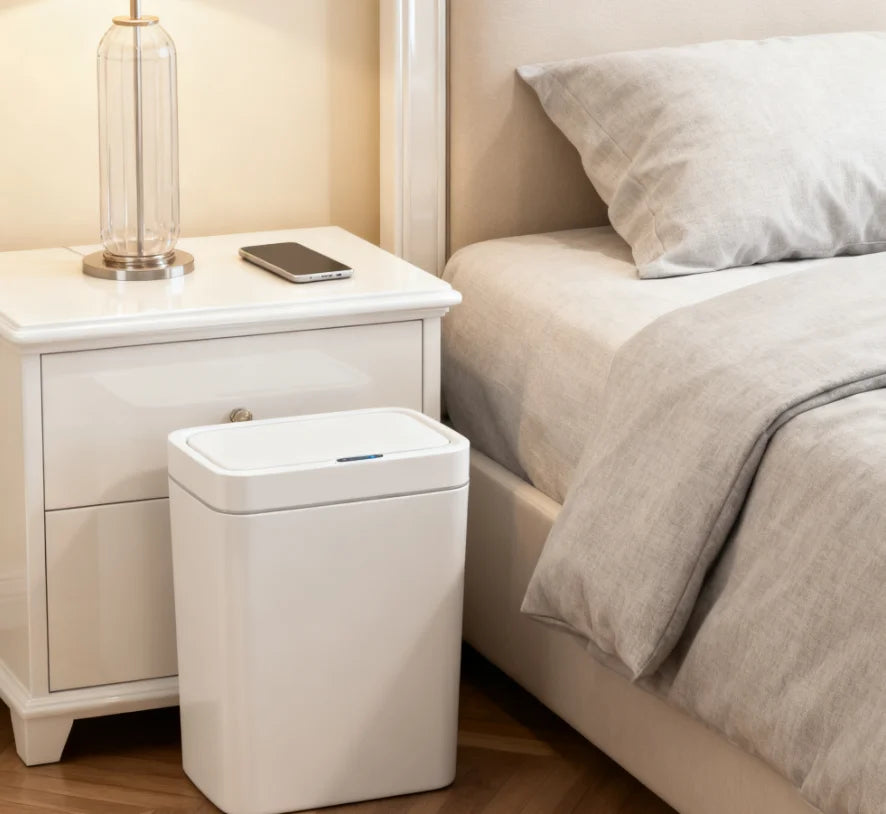 Zaarafy™ 15L Touchless Smart Sensor Trash Can – Auto Bagging, IPX5 Waterproof