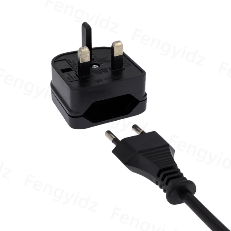 Zaarafy™ EU to UK Travel Plug Adapter – 2 Pin to 3 Pin, 2200W, CE Certified