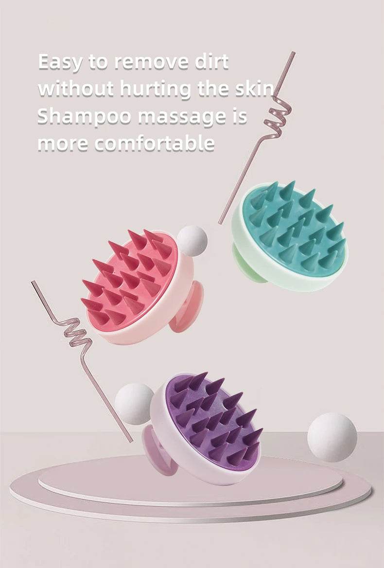 Zaarafy™ Silicone Scalp Hair Massager Brush – Spa Shampoo Comb, Deep Cleansing & Relaxation