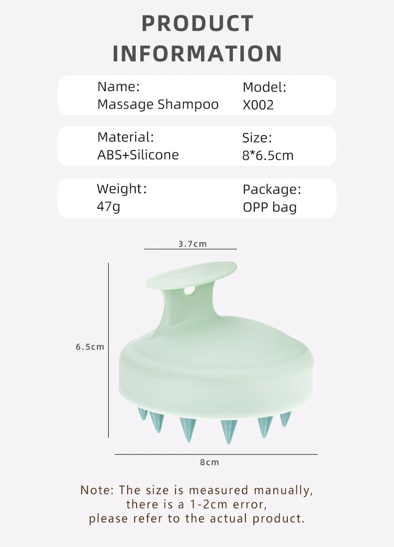 Zaarafy™ Silicone Scalp Hair Massager Brush – Spa Shampoo Comb, Deep Cleansing & Relaxation
