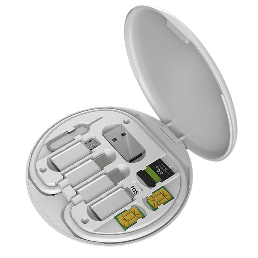 Zaarafy™ Multi USB-C Cable Adapter Kit – 60W USB-C to Lightning, Micro, Type-C Conversion Set