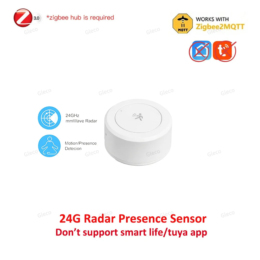 Zaarafy™ Zigbee 24G mmWave Radar Presence Sensor – Human Motion & Static Detection, Smart Home Automation