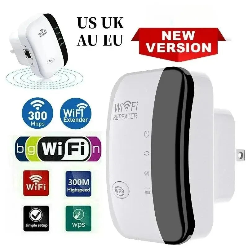 Zaarafy™ WiFi Extender Signal Booster – Wireless Network Repeater & AP for Home Broadband