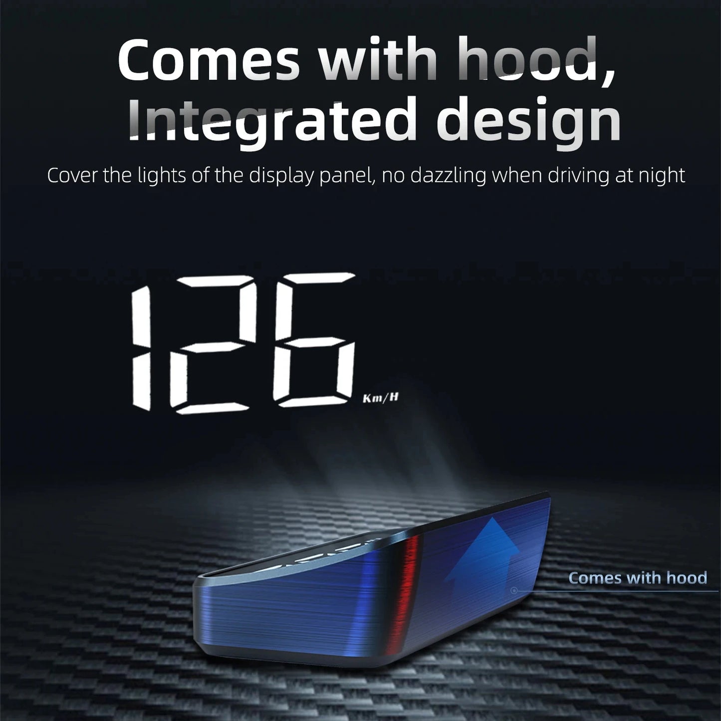 Zaarafy™ HD Car Head-Up Display M2 – GPS Speedometer, KM/H Digital HUD Windshield Projector