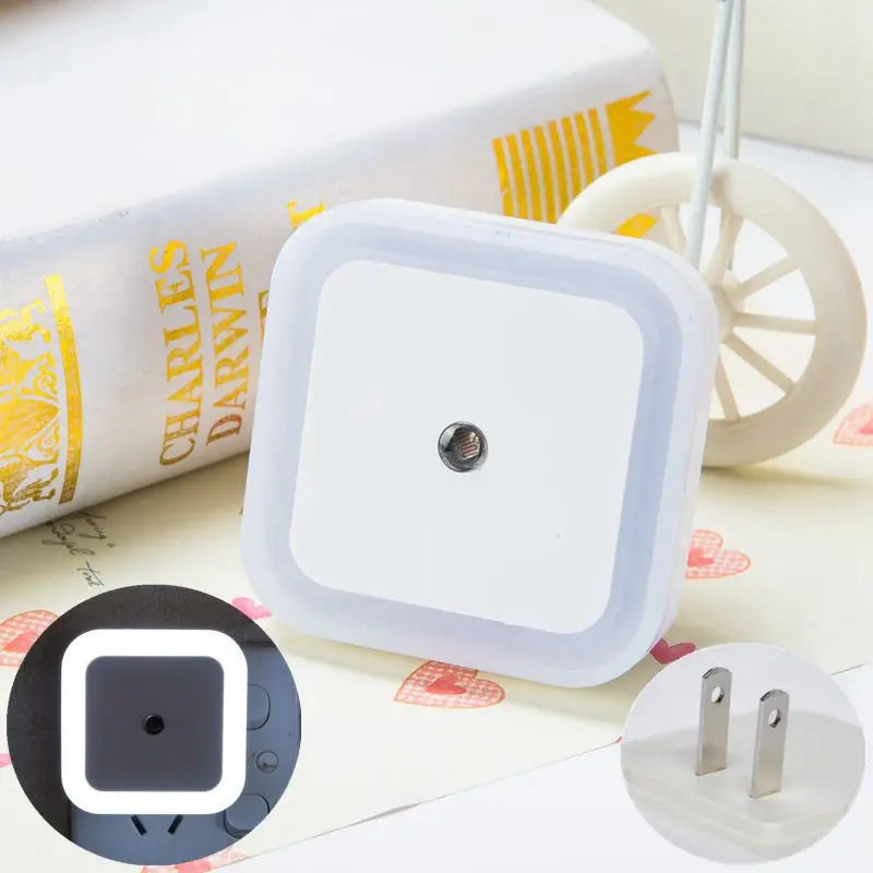 Zaarafy™ LED Plug-In Night Light – Auto Light Sensor, 360° Glow, EU/US Plug