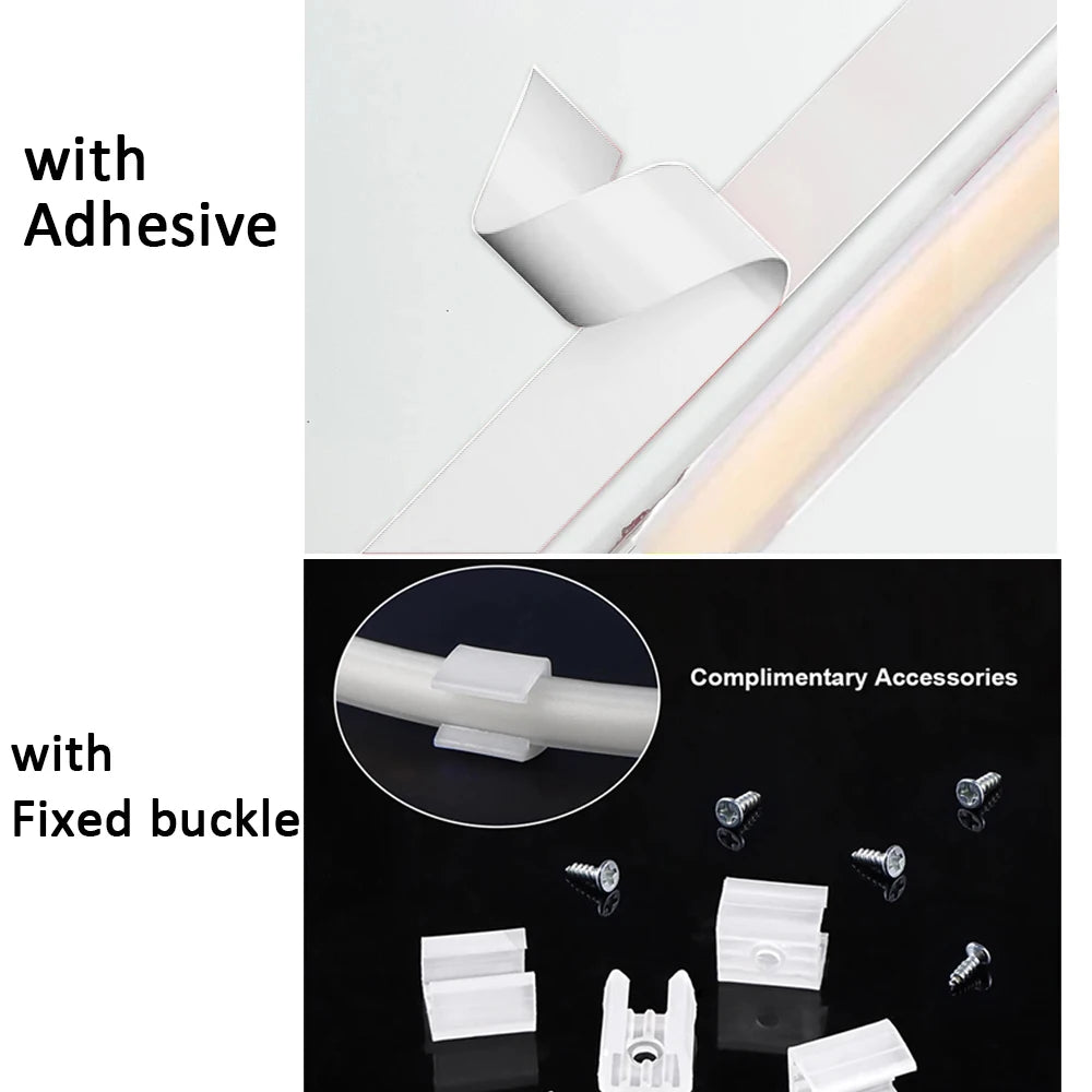 Zaarafy™ 220V COB LED Strip Light with ON/OFF Switch – Waterproof Flexible Ribbon for Home & Garden