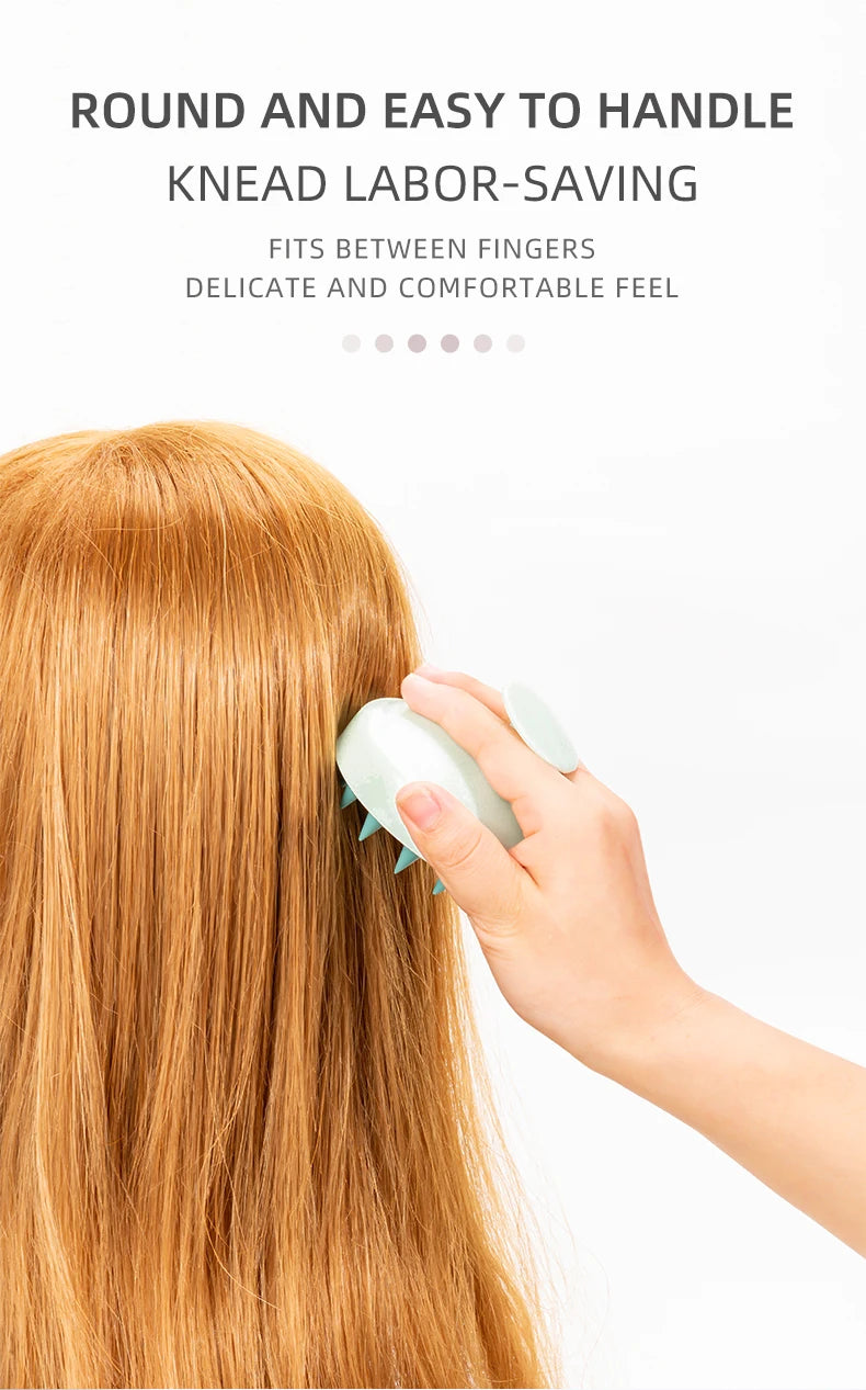 Zaarafy™ Silicone Scalp Hair Massager Brush – Spa Shampoo Comb, Deep Cleansing & Relaxation