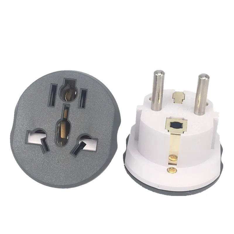 Zaarafy™ EU/Korea Plug Adapter – AU/US/UK/CN to EU/KR, 16A 250V Travel Converter