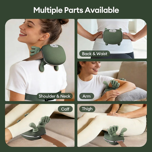 Zaarafy™ 4D Wireless Neck & Shoulder Massager – Bionic Kneading Shawl, 2000mAh