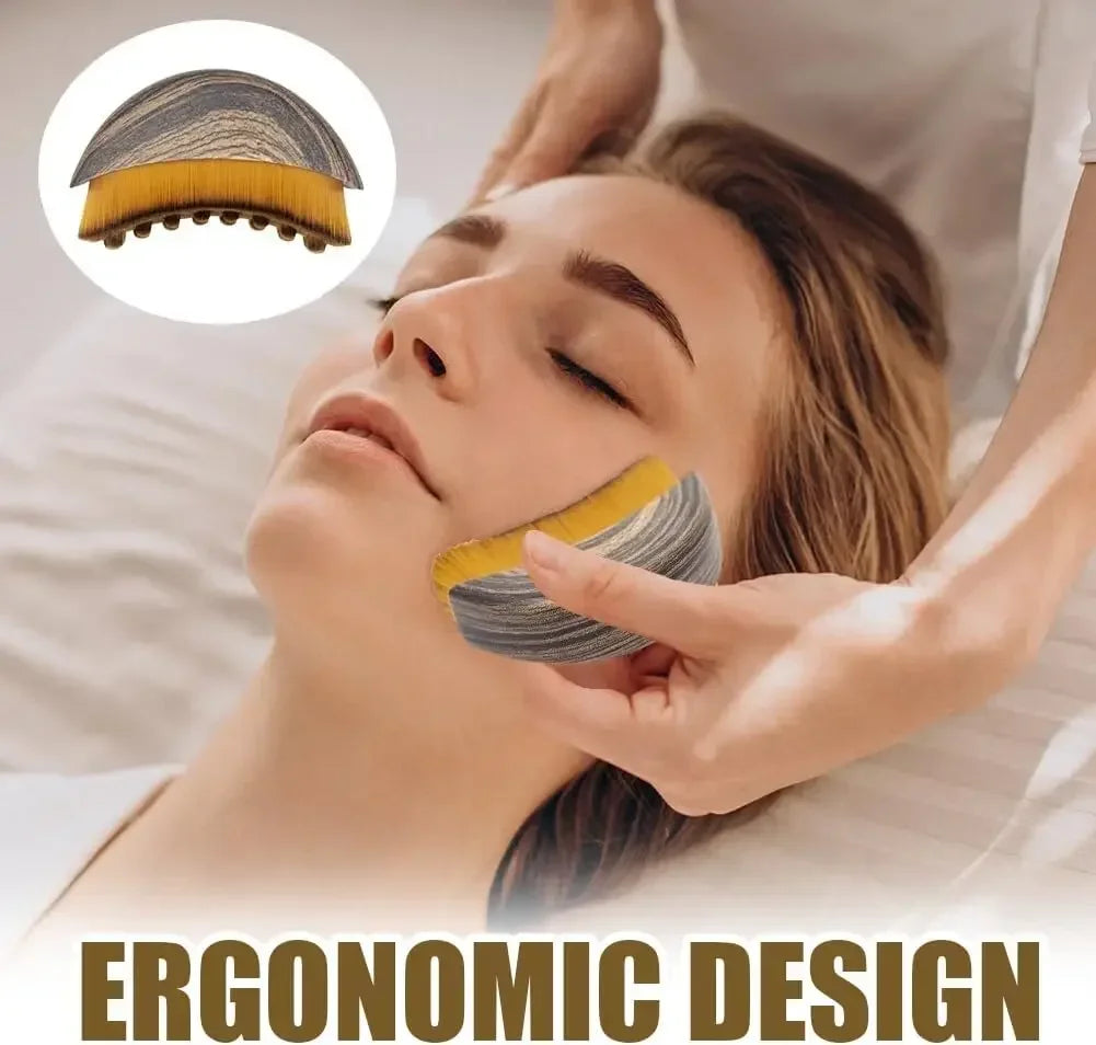 Zaarafy™ Lymphatic Contour Face Brush – Drainage Massager for Face & Chin Sculpting
