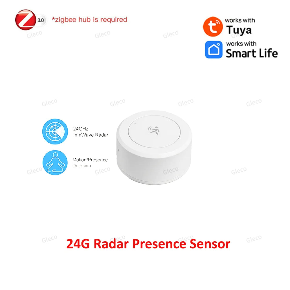 Zaarafy™ Zigbee 24G mmWave Radar Presence Sensor – Human Motion & Static Detection, Smart Home Automation