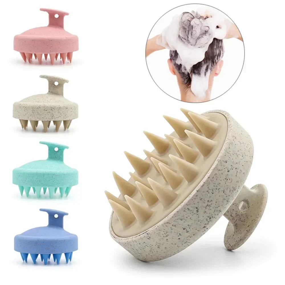 Zaarafy™ Silicone Shampoo Scalp Massage Brush – Deep Cleansing, Hair Washing Comb