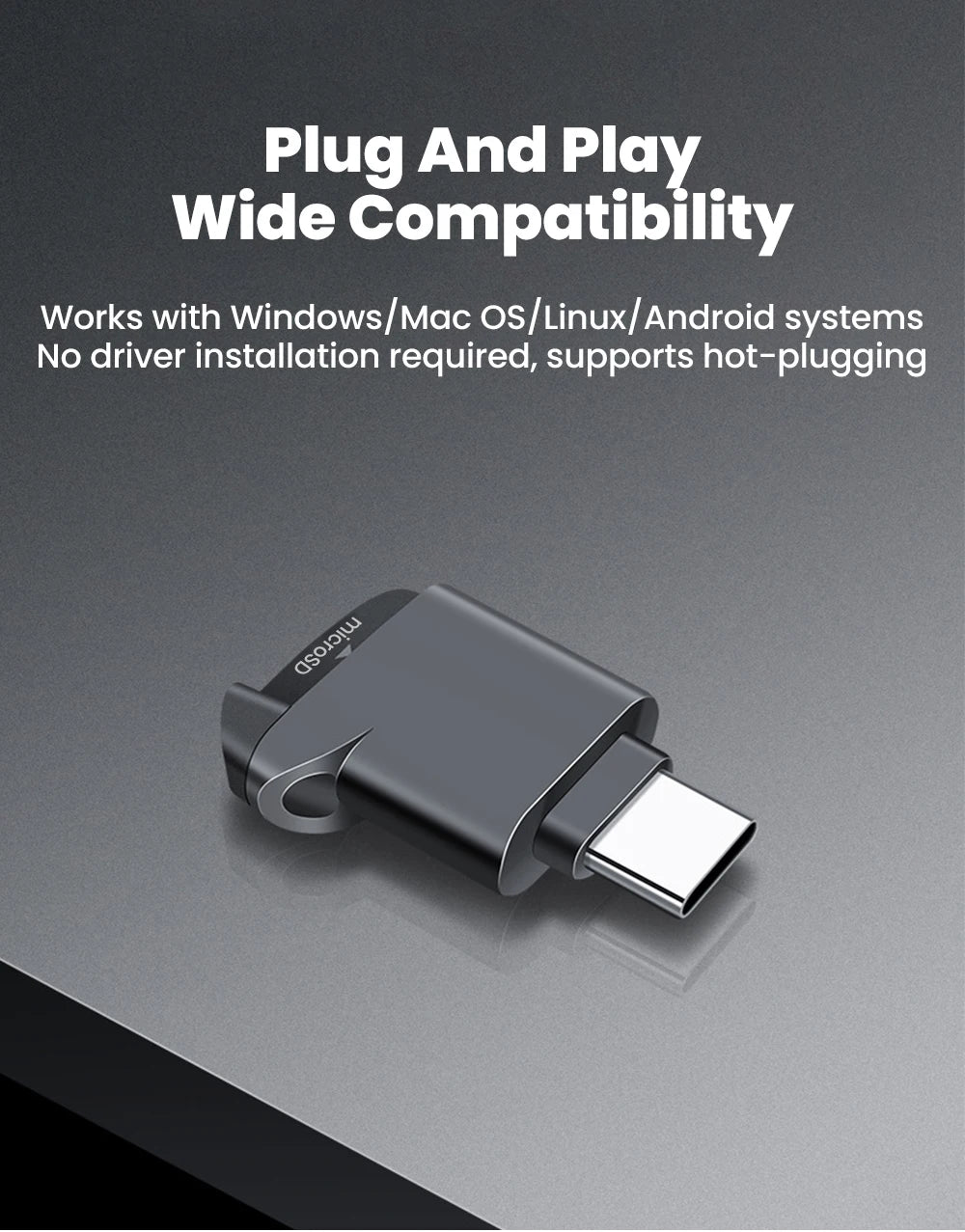 Zaarafy™ Mini Type-C TF Card Reader for iPhone 16/17 & Android