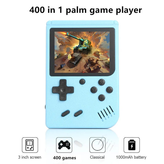 Zaarafy™ 400-in-1 Retro Handheld Game Console – 3.0" Color LCD, 8-Bit Portable Game Player
